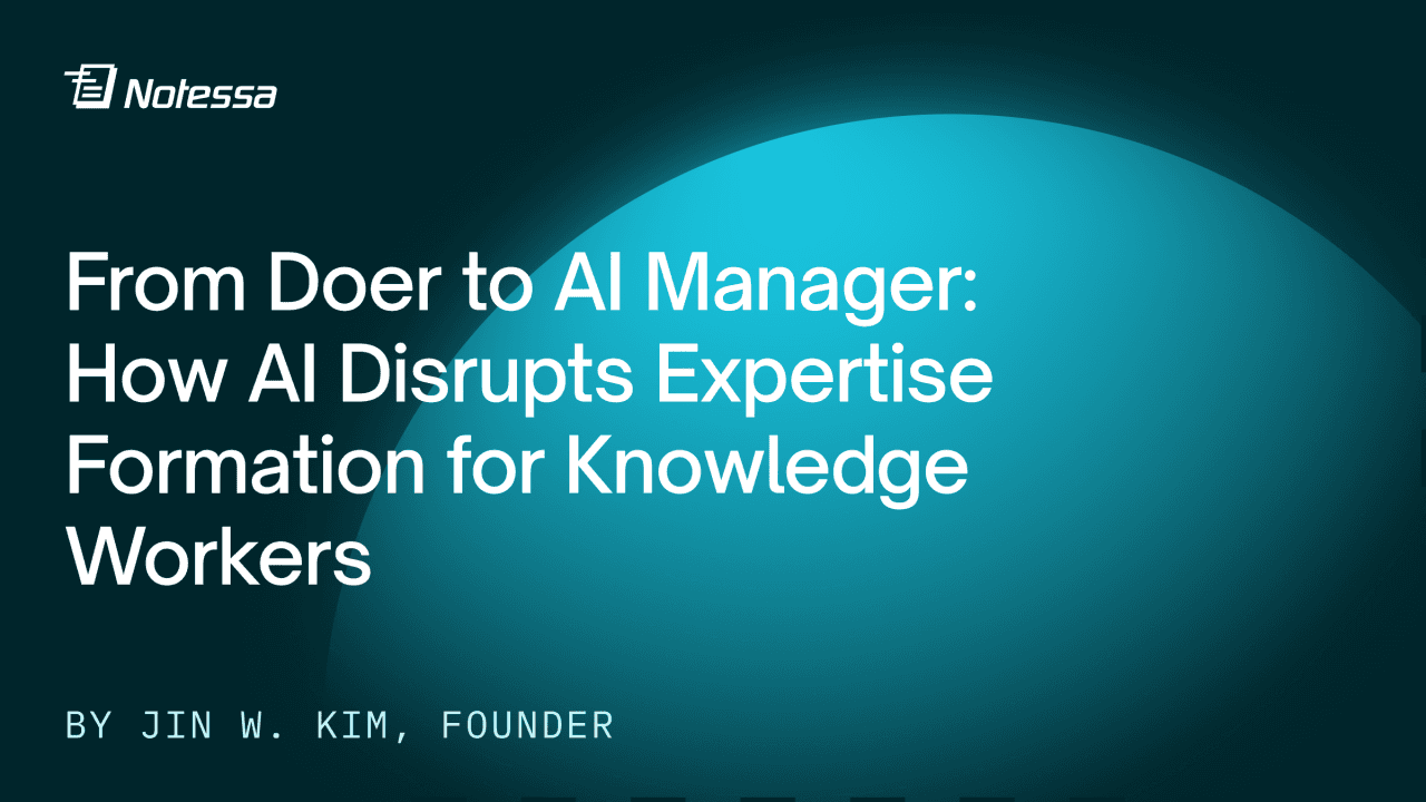 From Doer to AI Manager: How AI Disrupts Expertise Formation for Knowledge Workers